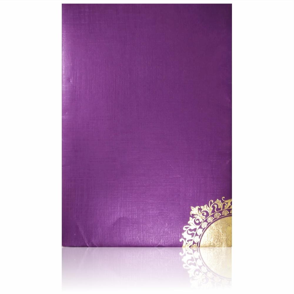 Violet Door Type Die Cut Invitation-KNCM27VM