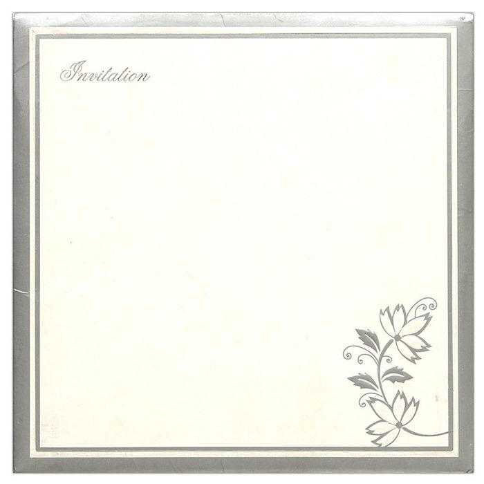 Invitation Card - Square Wedding Card-KNK1551