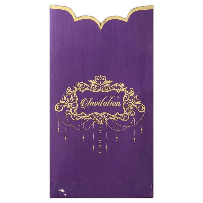 Invitation Card - Violet Personal Wedding Invitation-KNK1879-King of Cards