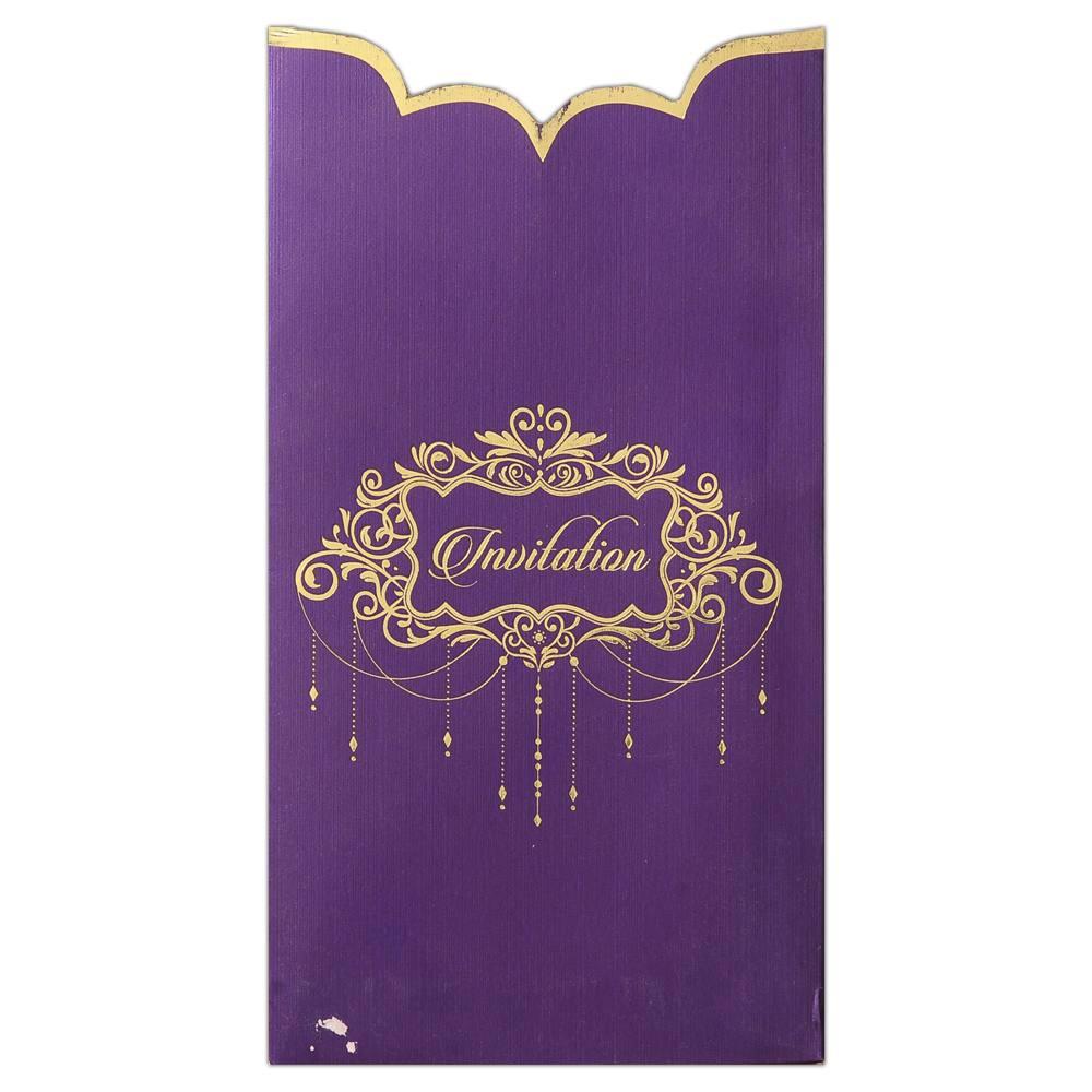 Invitation Card - Violet Personal Wedding Invitation-KNK1879