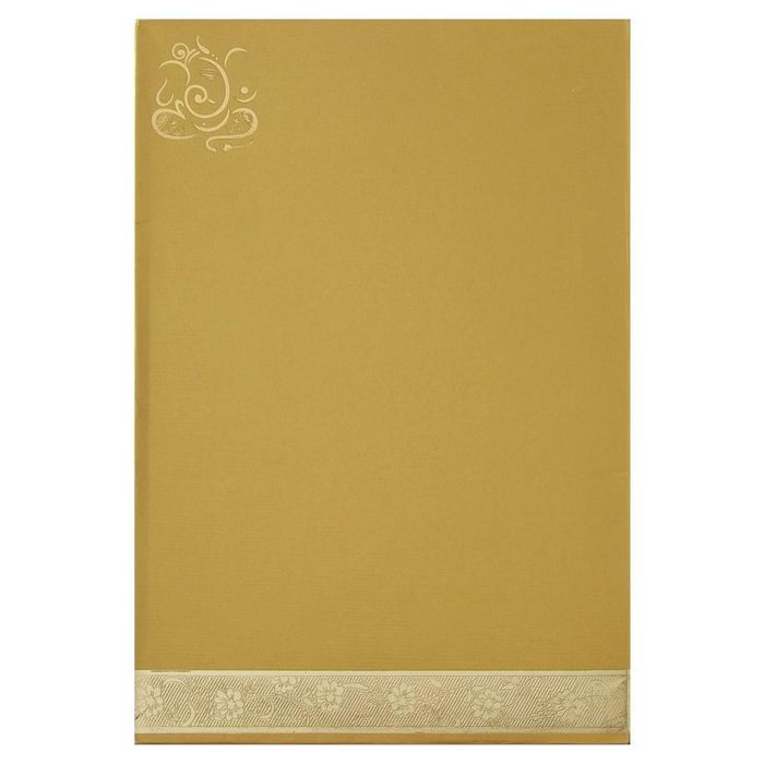 Invitation Card - Mesmerizing Red Floral Ganesha Wedding Card-KNK1914-King of Cards