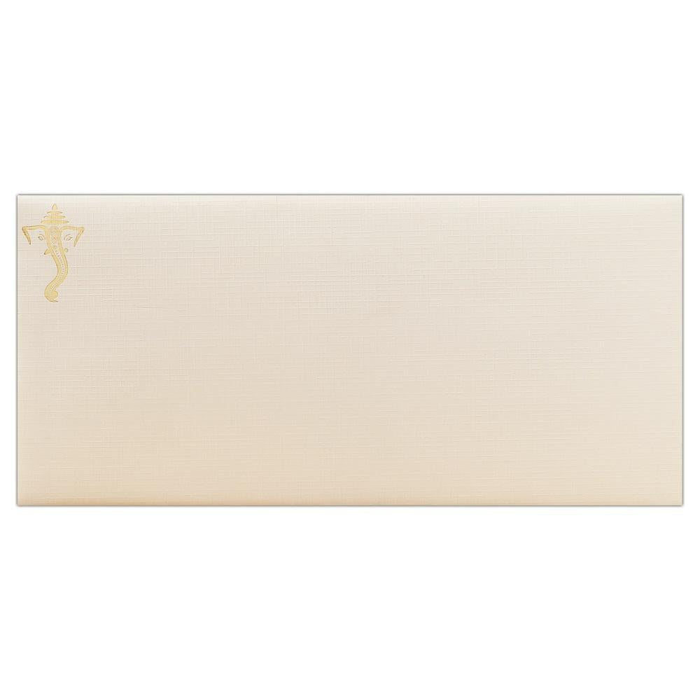 Blue Peacock Feather With Ganesha Design-KNK2084