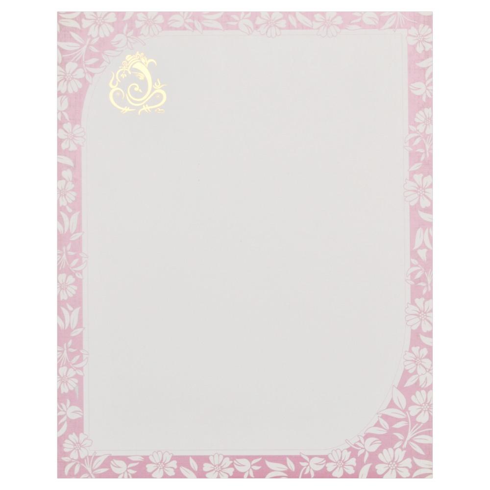Invitation Card - Everlasting Pink Ganesha Kalyana Patrika-KNK2234