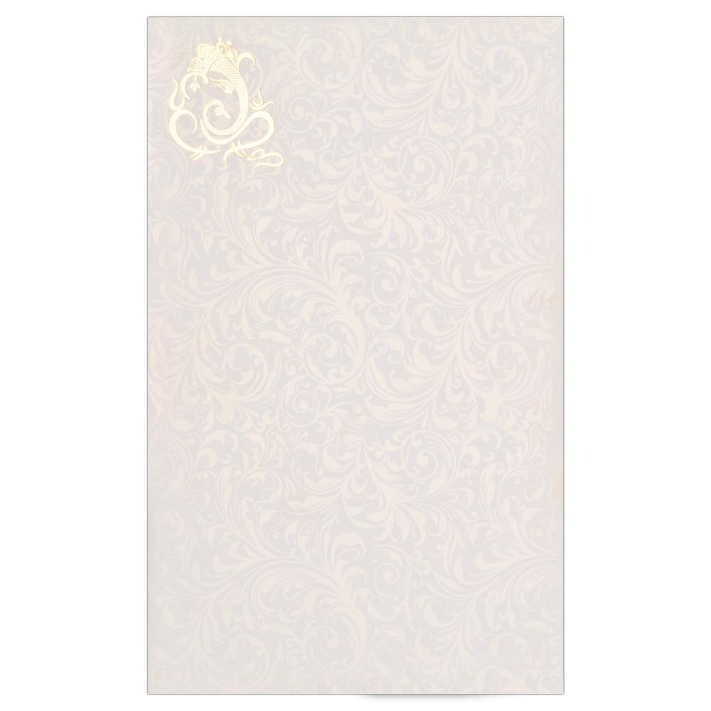 Admirable Ganesha Padded Wedding Card-KNK2280