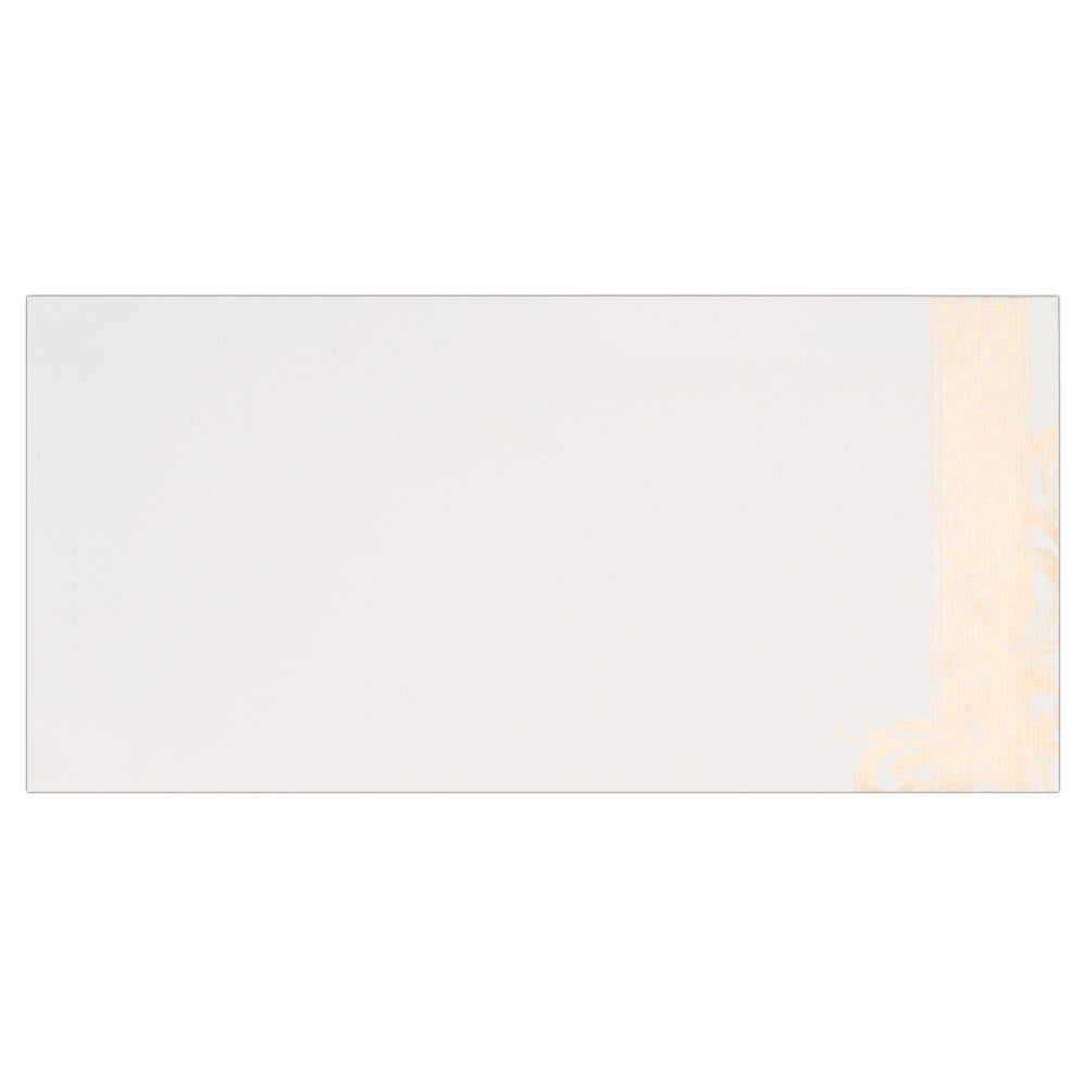 Blue Gold Floral Invitation-KNK2289