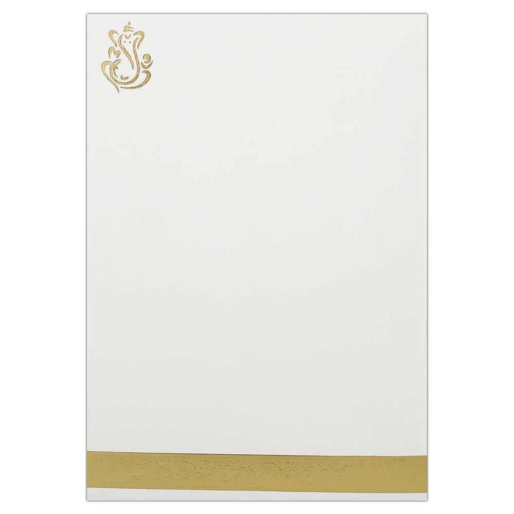 Invitation Card Elegant Maroon Ganesha Wedding Cards-KNK2389
