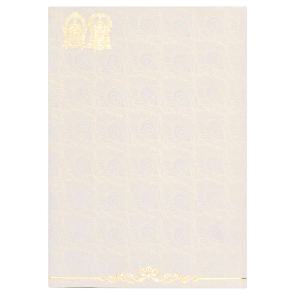 Balaji Padmavathi Blessed Wedding Card-KNK2416