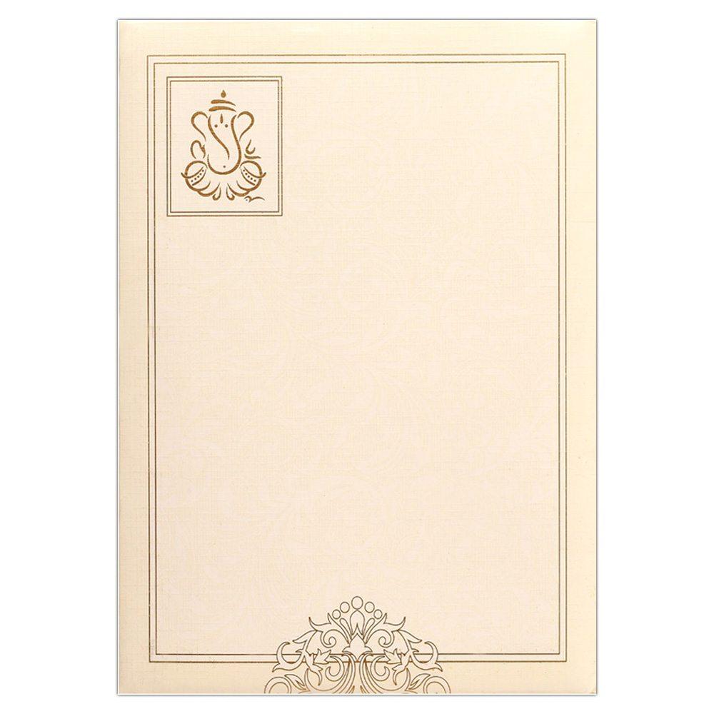Invitation Card - Ethnic designed Marriage Invitation Card-KNK2494