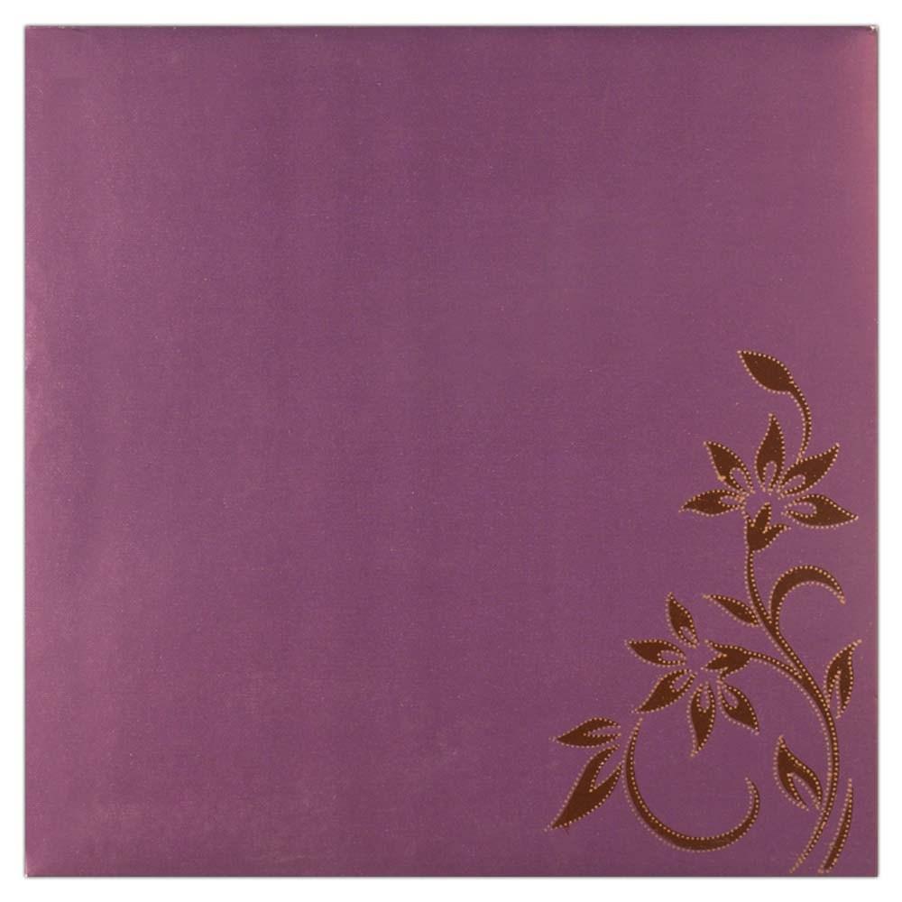 Invitation Card - Royal Purple Invitation Card-KNK2646