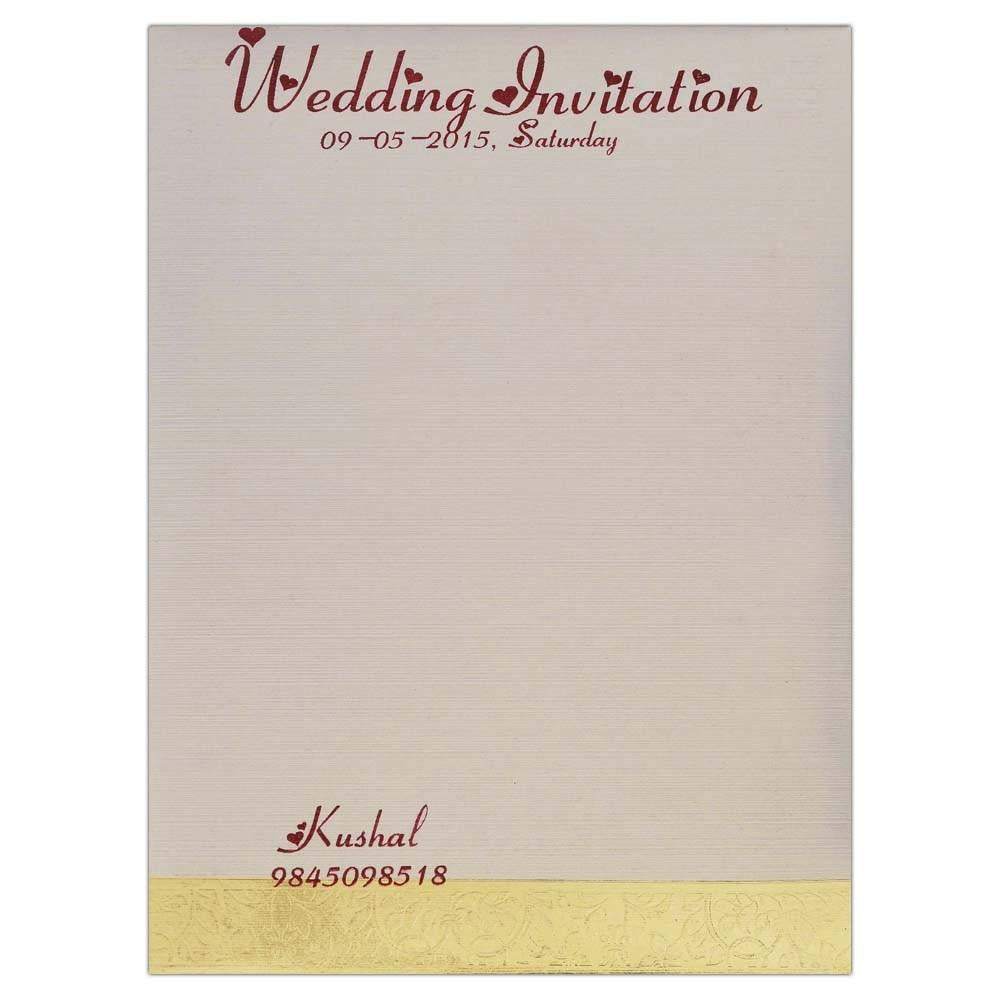Invitation Card - Violets are blue and gorgeous too Invitation card-KNK2902