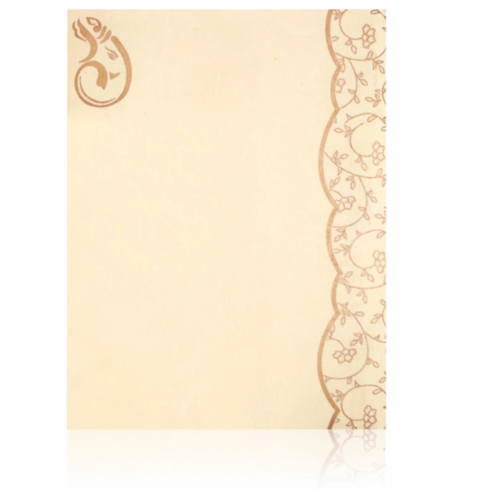 Ganesha Flower Invitation Card-KNK2979