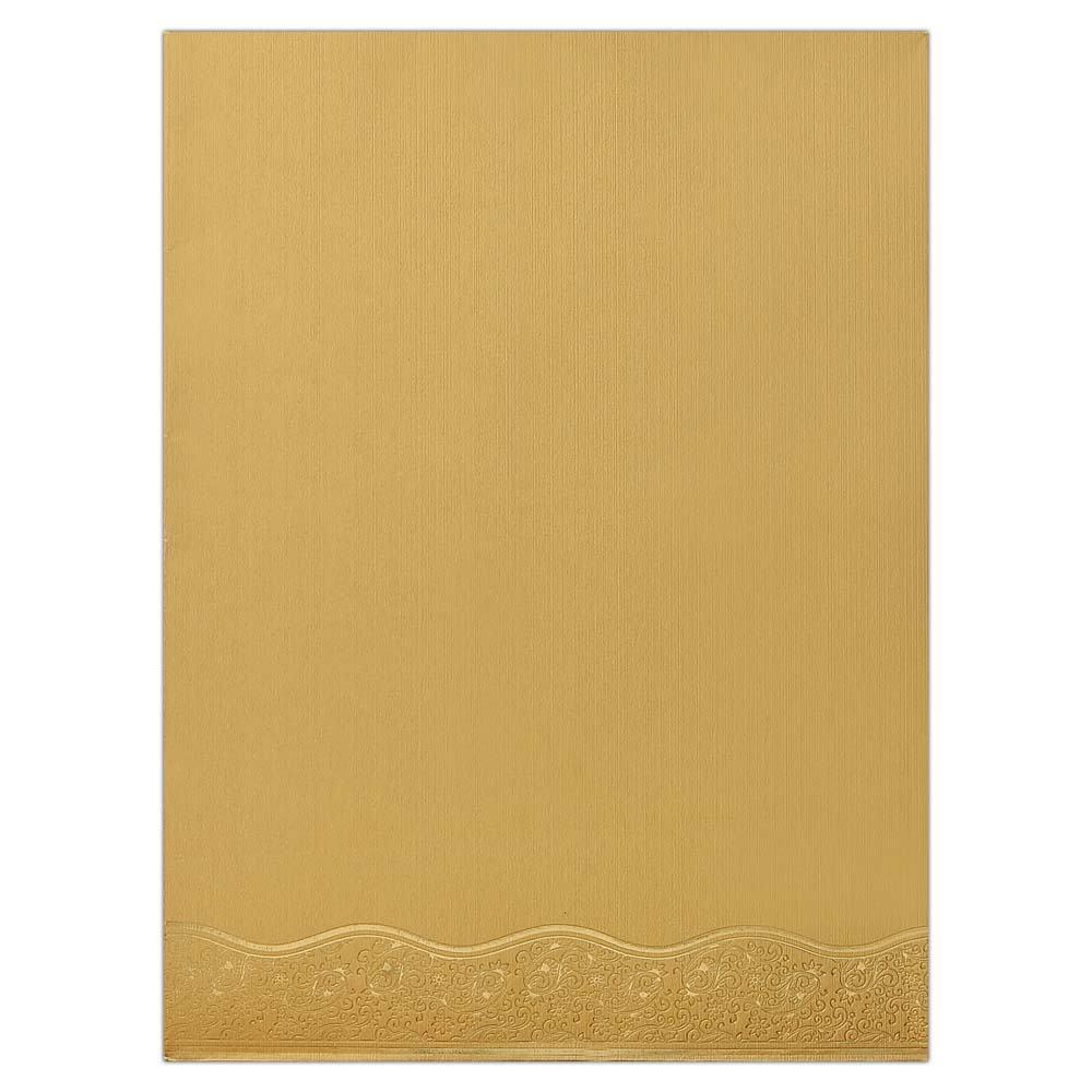 Dashing Gold Color With Wedding Invitation Card-KNK3054