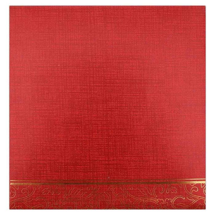 Invitation Card - Opulence defining Rich Red Ganesha card - KNK3056-King of Cards