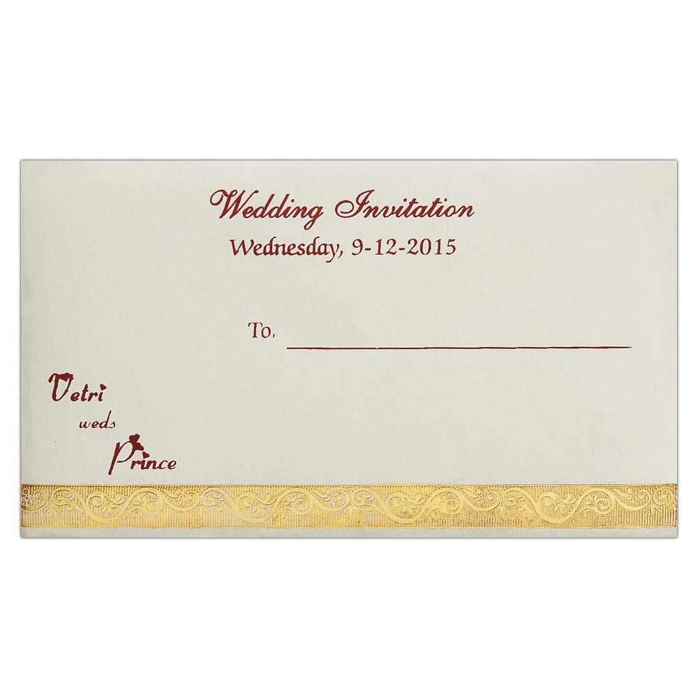 Invitation Card - Violet Ganesha Wedding Invitation Card-KNK3326