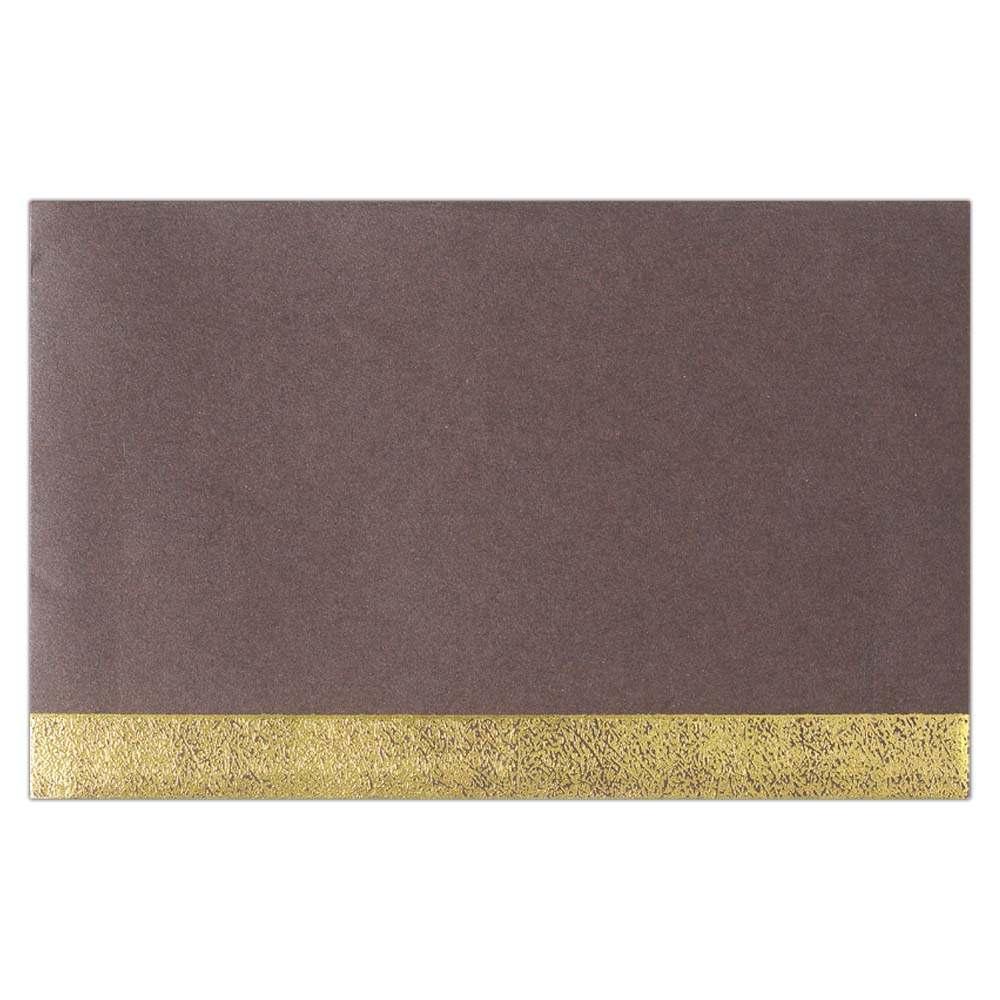 Invitation Card - Devout Golden Ganesh Designer Card-KNK3387