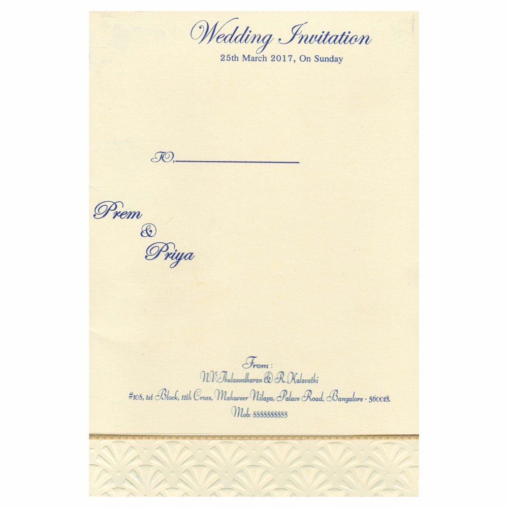 Invitation Card - KNK3401