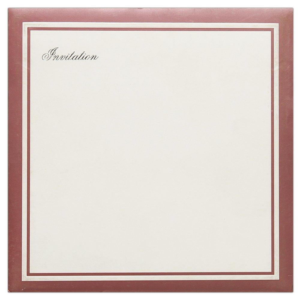 Invitation Card - Scintillating Silver Floret Designer Invitation Card-KNK3565