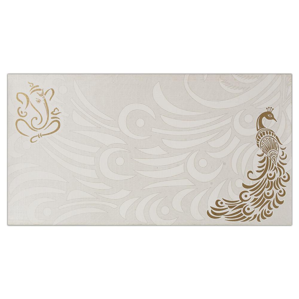 Invitation Card - Peacock Design Invitation Card-KNK3568