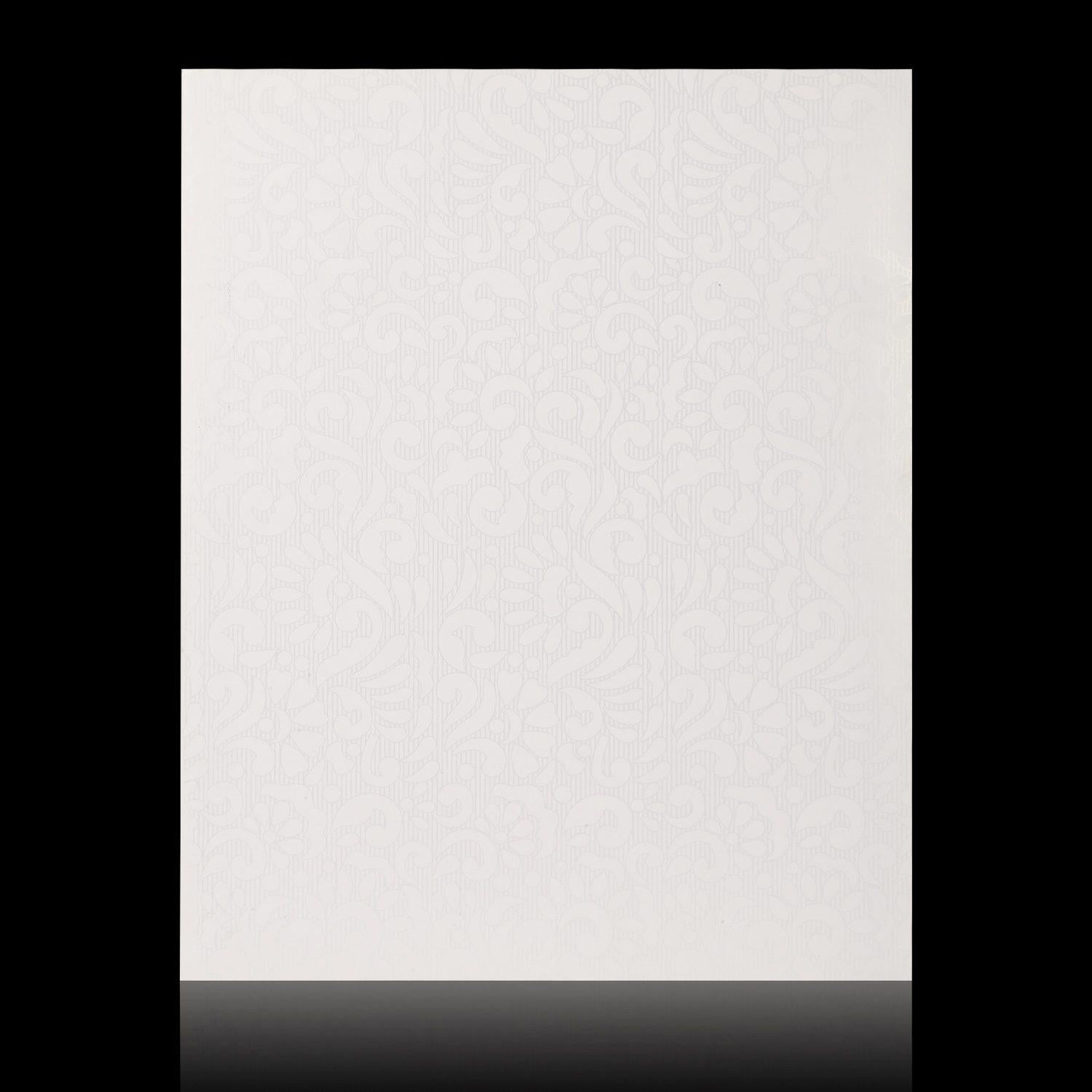 Fascinating Ganesha With White Shaded Wedding Card - KNK3623