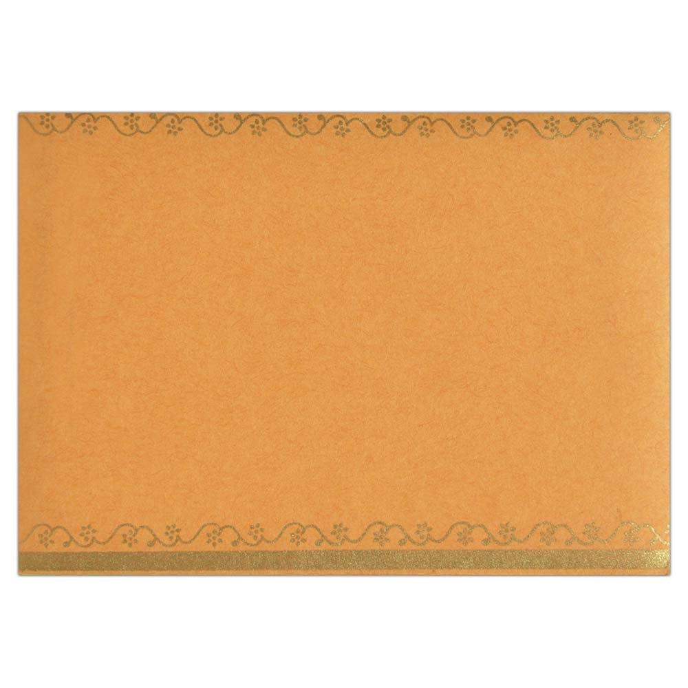 Invitation Card - Ethnic Flavour in Metallic Brown Card-KNK4111