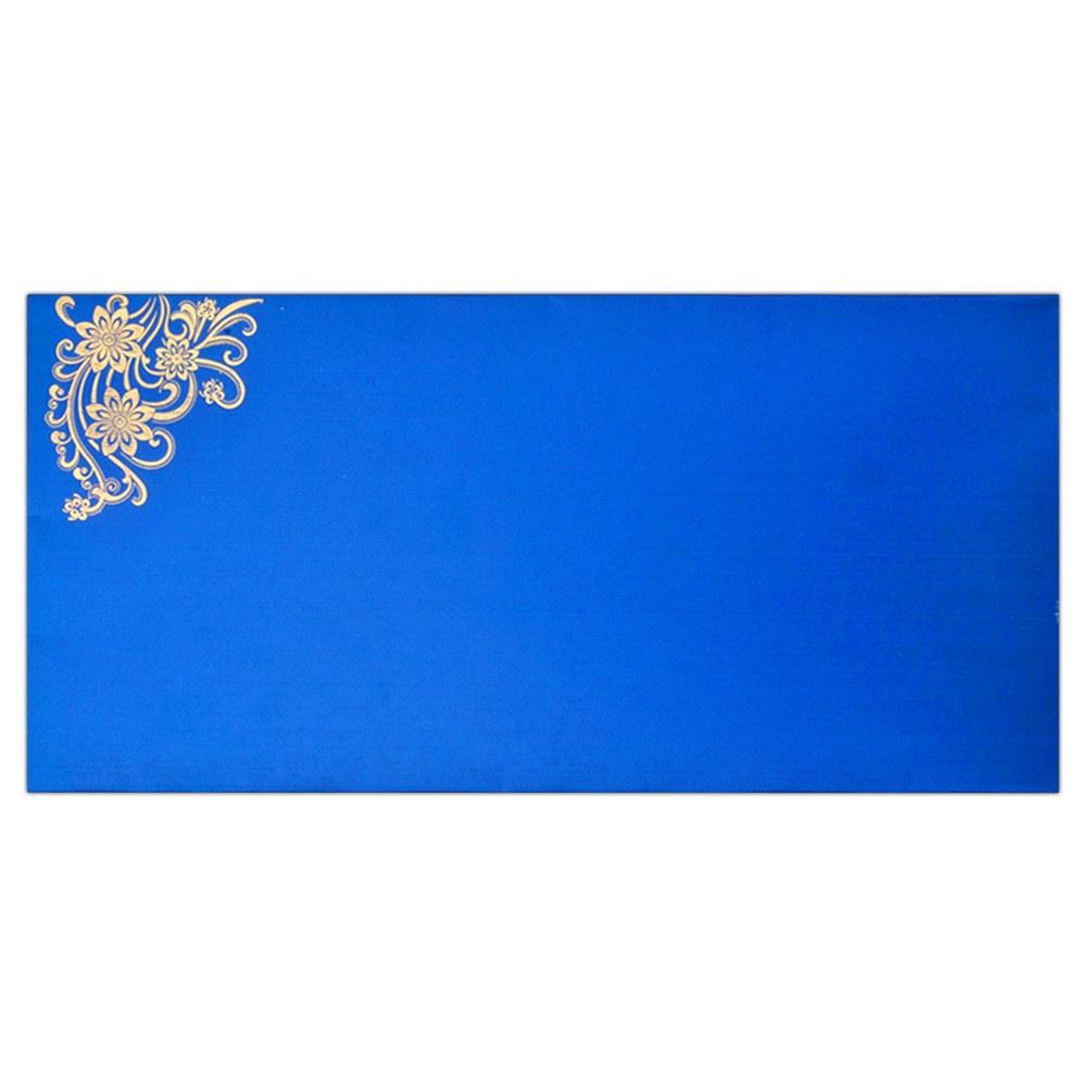 Classic Violet Shading With Floral Theme Wedding Card - KNK4181