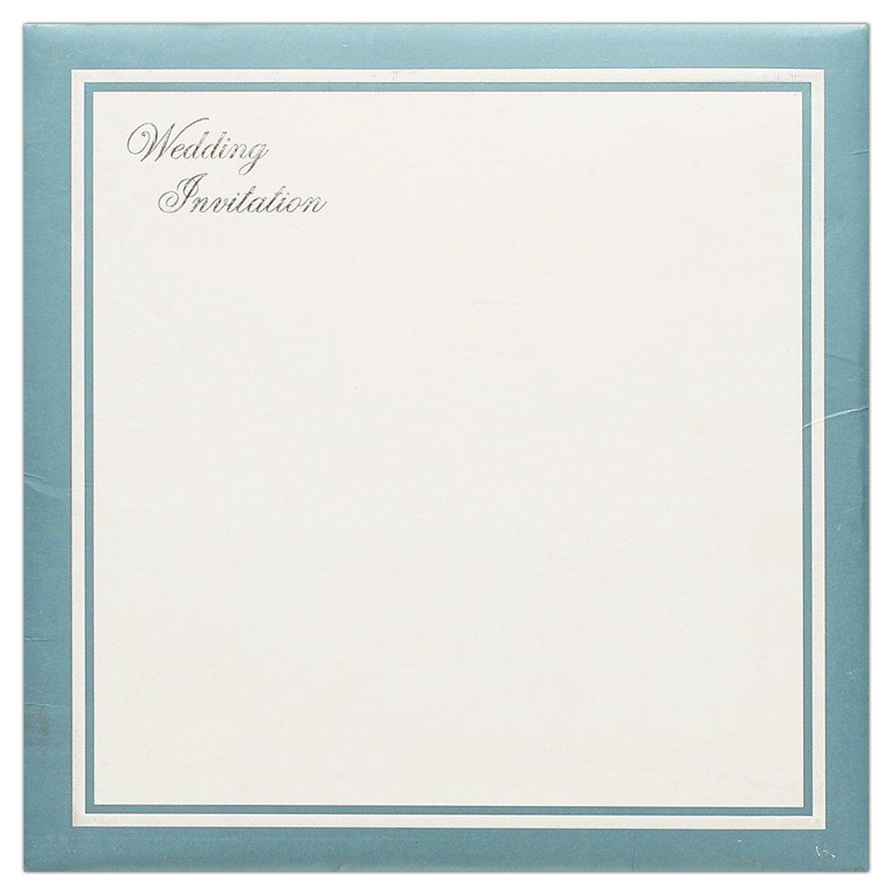 Invitation Card - Simple and Classic Blue Designer Invitation Card-KNK4303