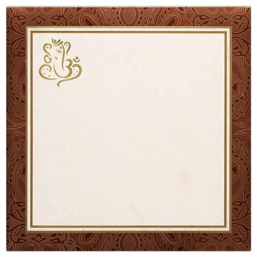 Invitation Card - Wedding Reception Gold Series Invitation Card-KNK4343