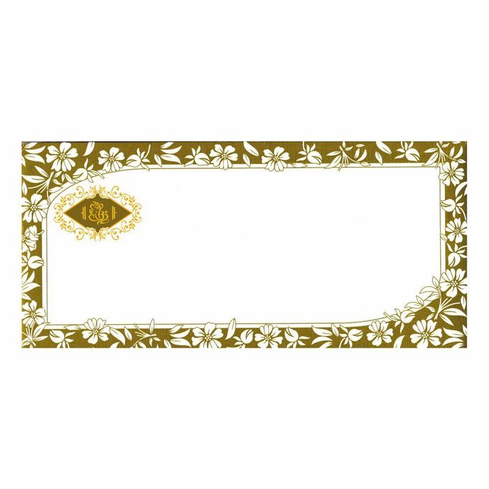 Green Shading With Flower Border Wedding Card - KNK4355-King of Cards