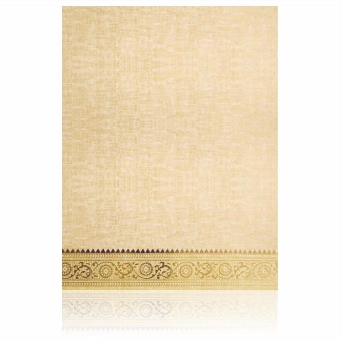 Brown Gold Premium Padded Card With Ganesha Sticker-KNPS9521N-King of Cards