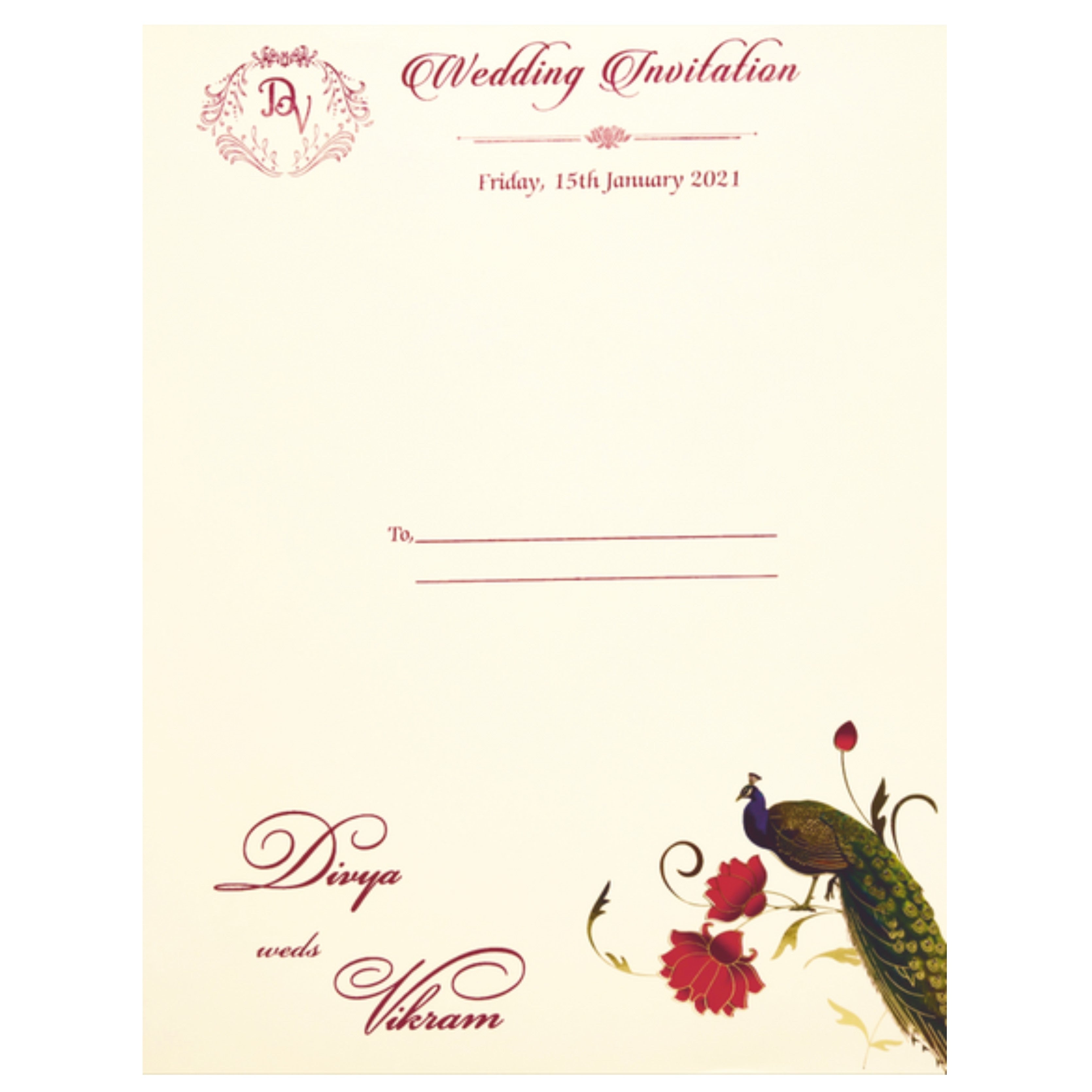 Invitation Card-KNPO1501W