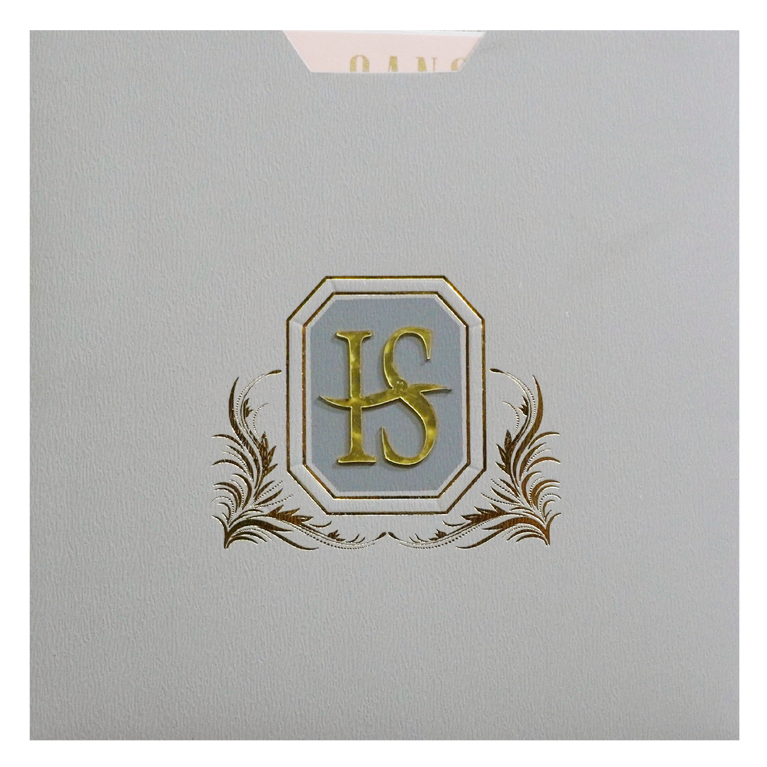 Light Grey Wedding Invitation-KRC30132