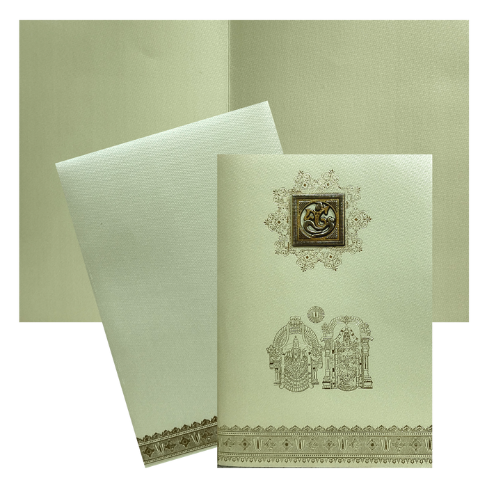Great Deal Upto 40% Off | Order beige floral inidan wedding card online. Buying invitation cards made easy with King of Cards! ?Customer Support ?Home Delivery