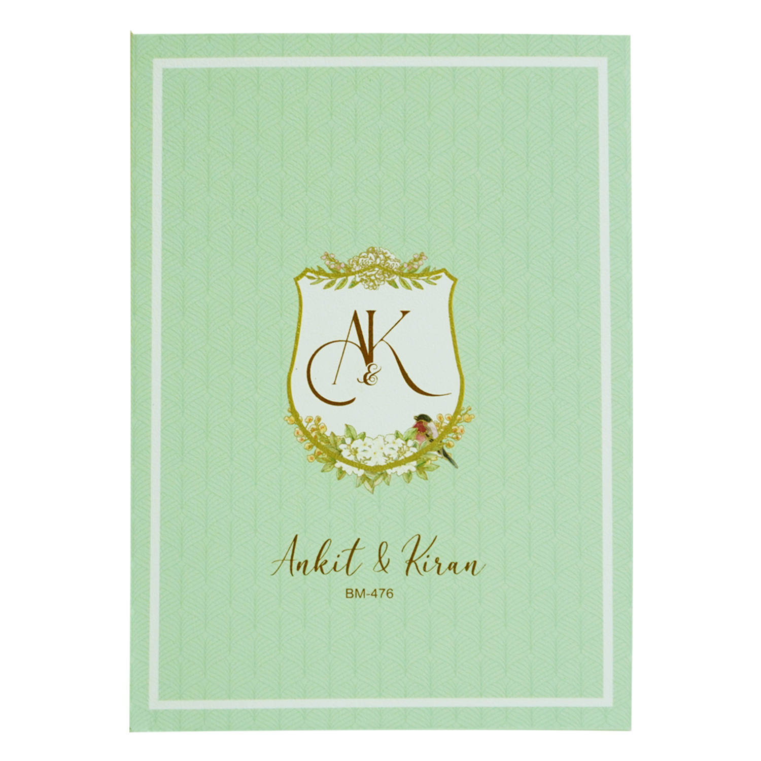 Green Tracing Sheet Wedding Invitation Card-King of Cards
