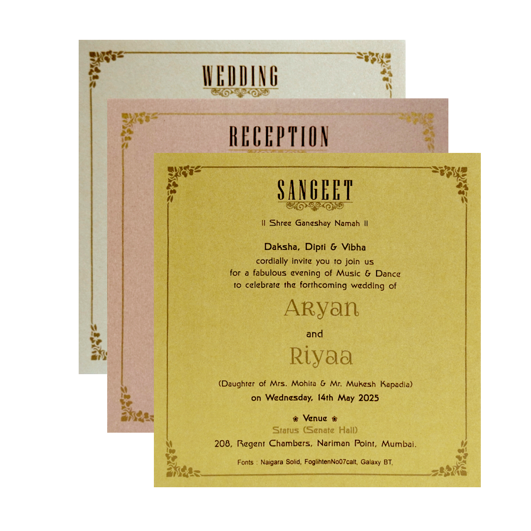 Pink Door Opening Invitation Card-King of Cards