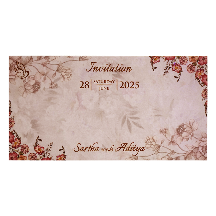 Light Dusty Pink Invitation Card-King of Cards