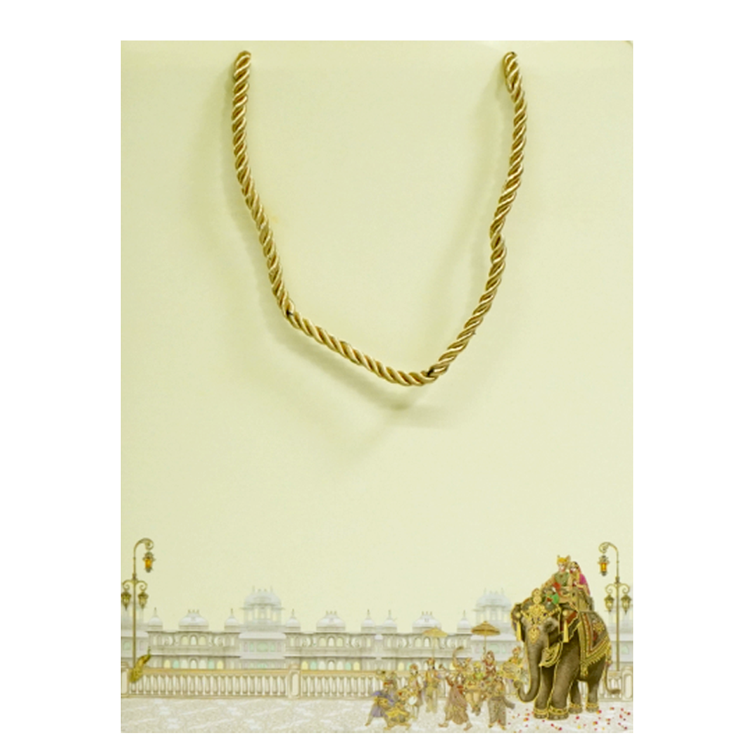 Cream Yellow Royal Wedding Box Card-King of Cards