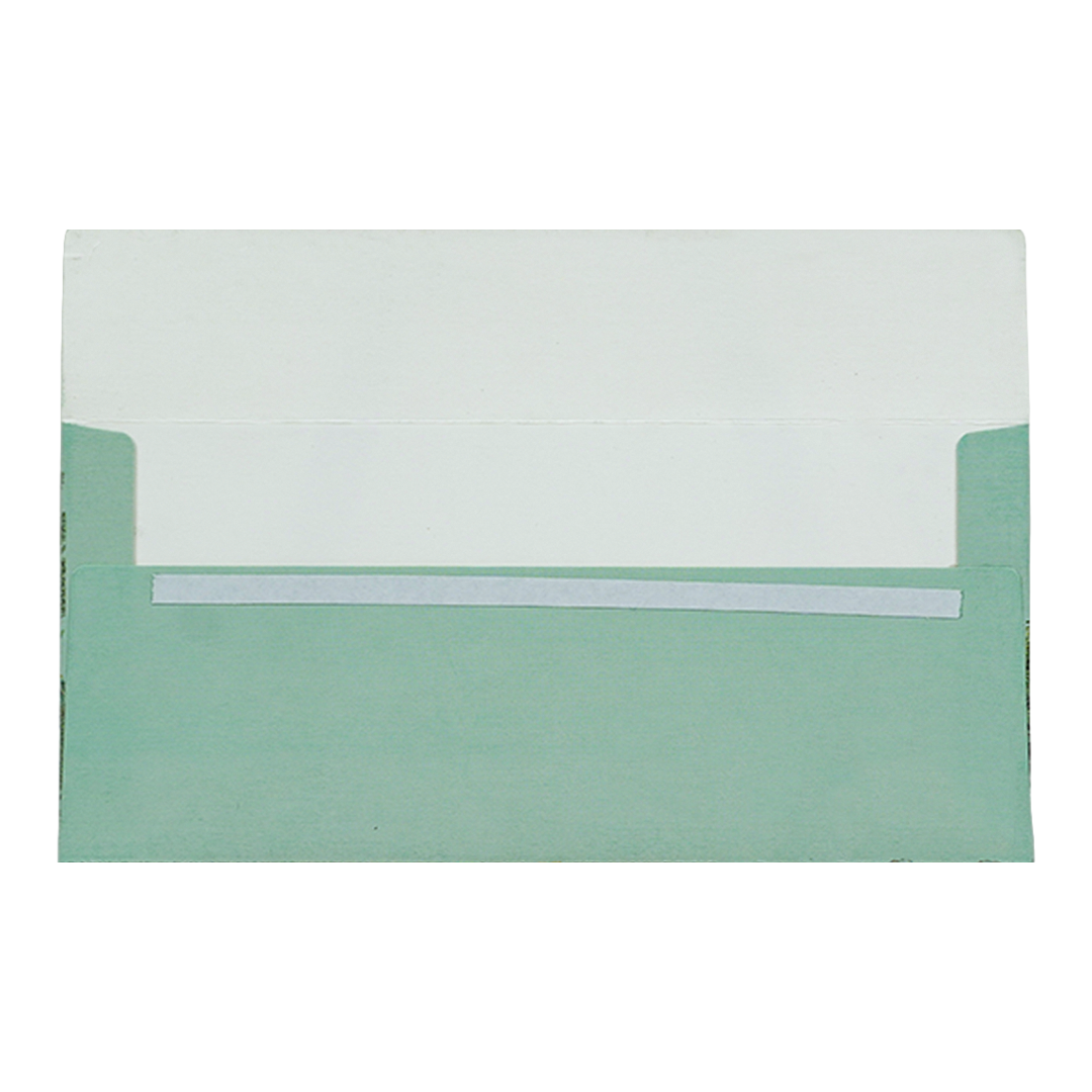 Green Tropical Jharokha Money Envelope - KRCE4820