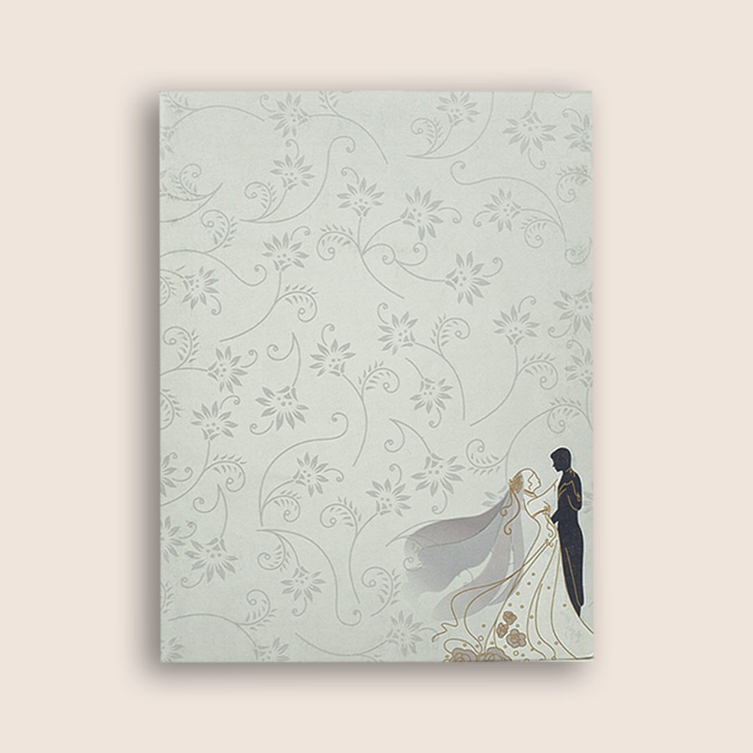 Purple Couple Classic Invitation Card-KNKC4065