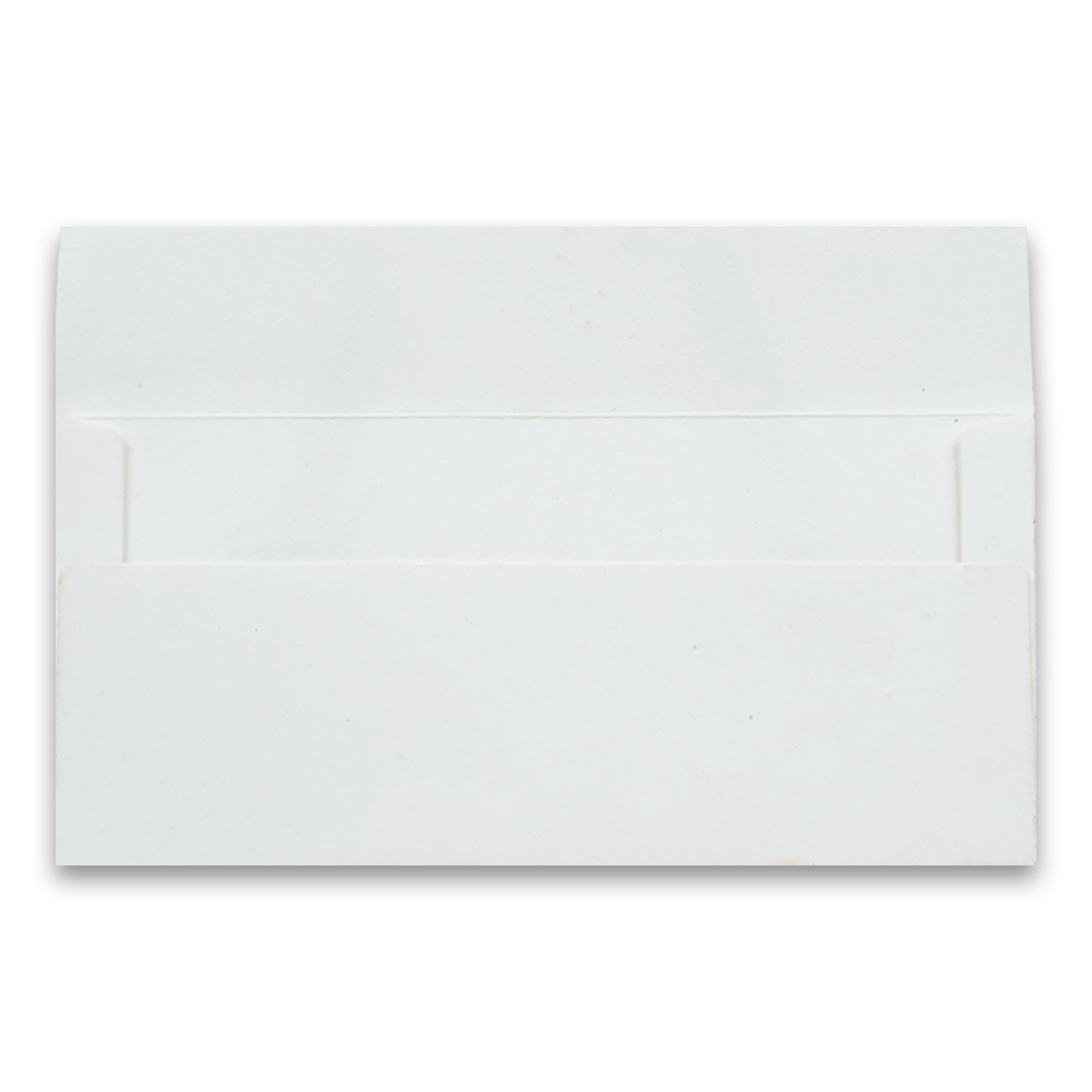 White Peepal Leaf Money Envelope - KRCE8030