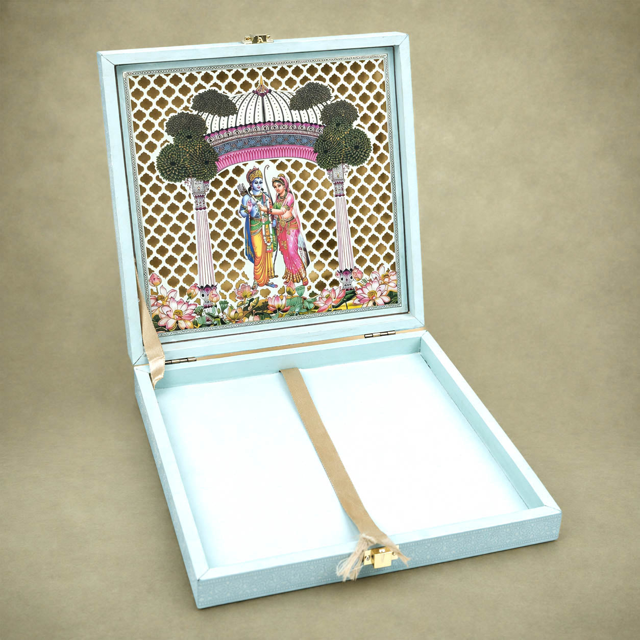 Blue Premium Temple Arch Luxury Invitation Box – KNLW202572