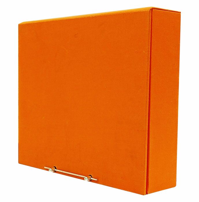 Orange Ultra Premium Luxury Invite With Peacock Feather-King of Cards