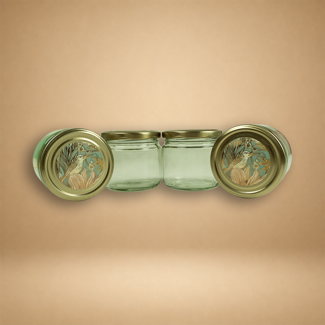 Pastel Blue Elegant Floral Luxury Sweet Jar Box - KBX27015