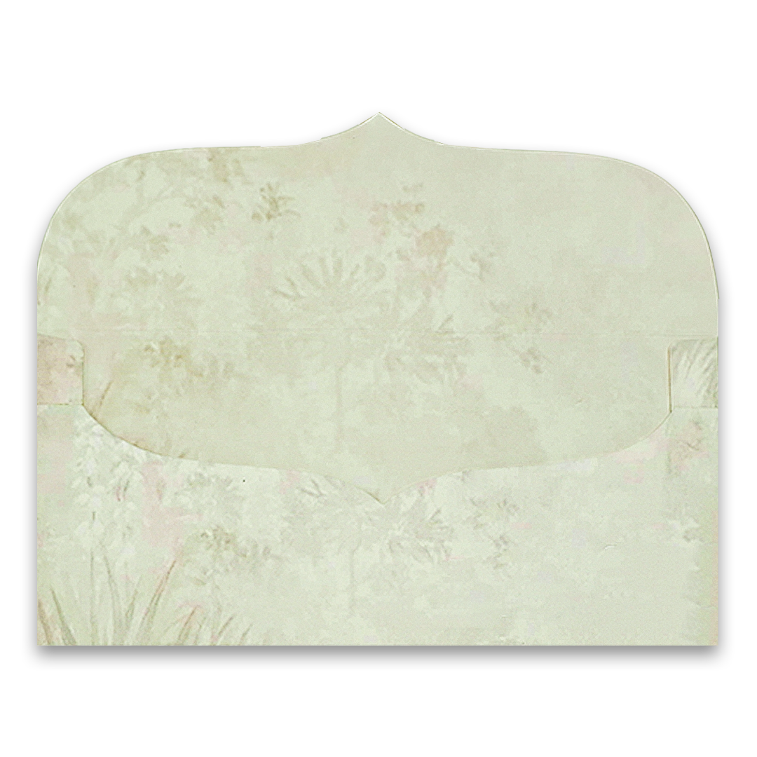Green Floral Jharokha Money Envelope - KRCE7020