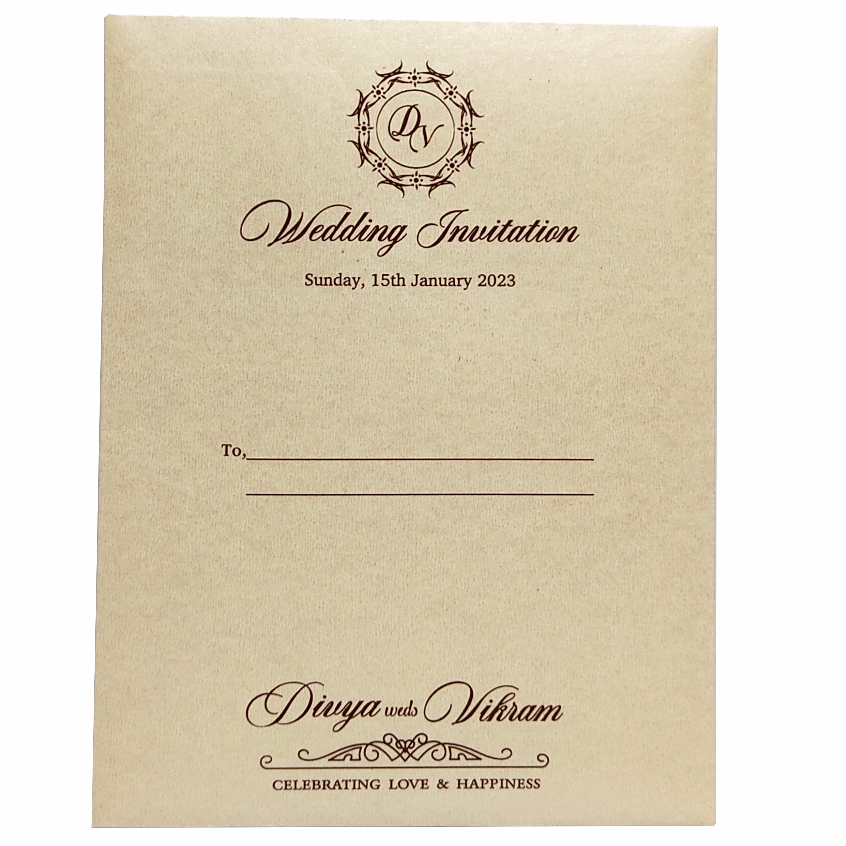 Pink Premium Floral Tracing Sheet Card In Offset Print-KNCY6071-King of Cards