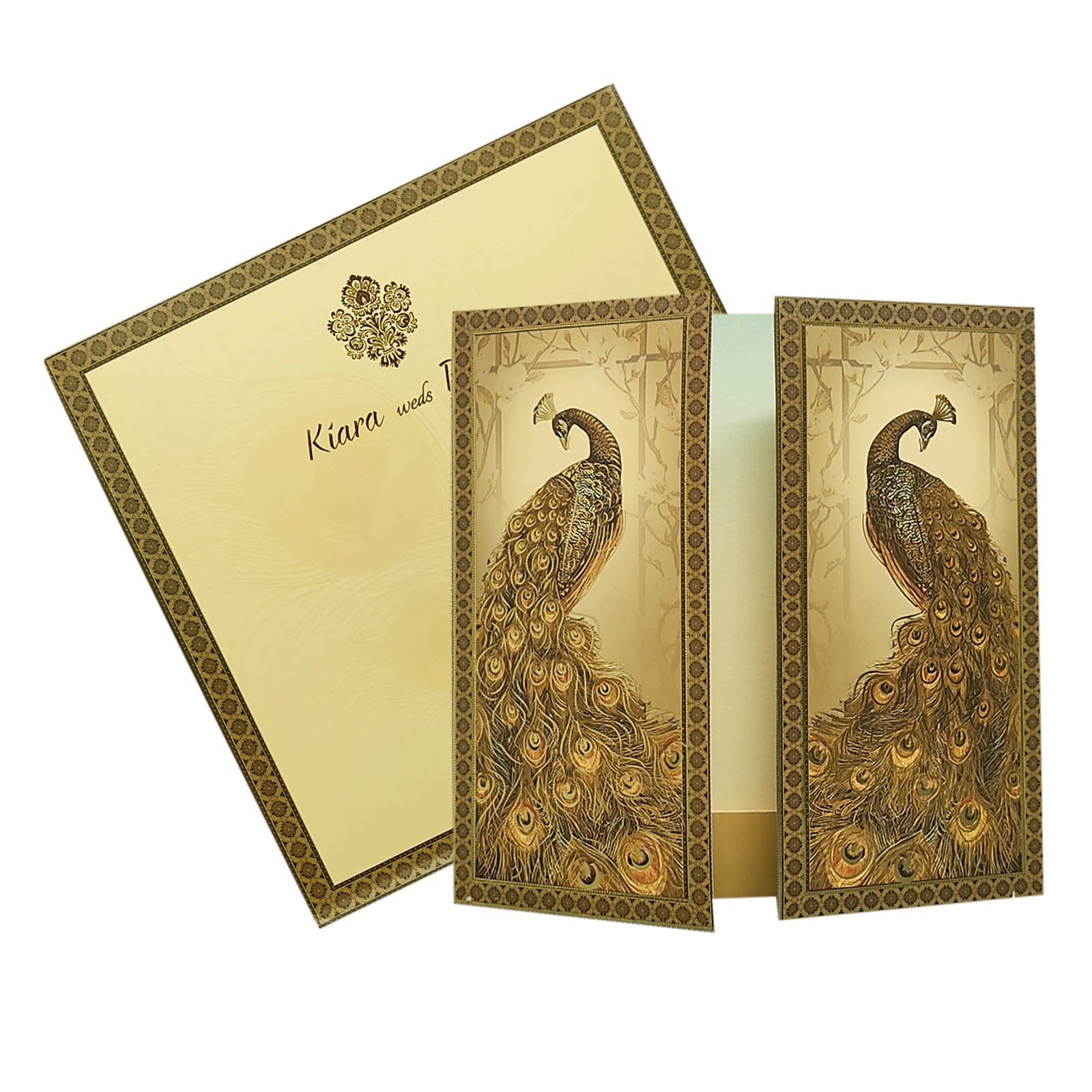 Brown Door Opening Invitation Card-King of Cards