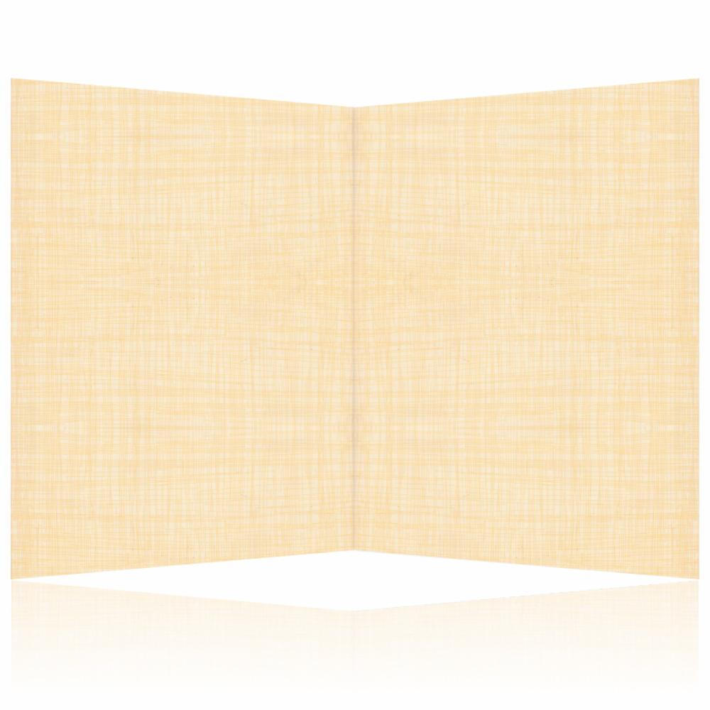 Brown Gold Classic Paper Print Wedding Cards With Message Box-KNCP813N