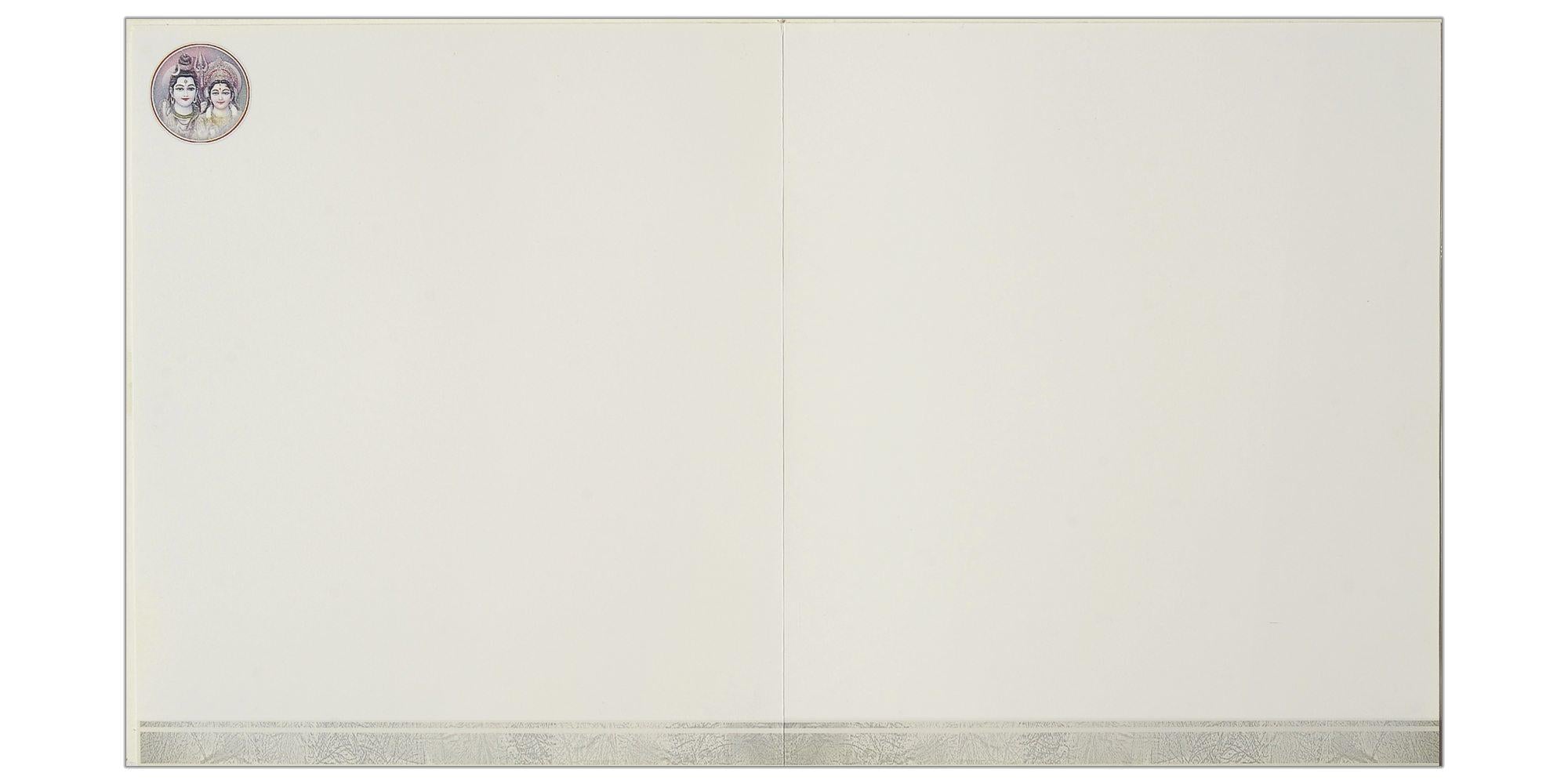 Siva Parvathi Design Marriage Invitation Card-KNK1450