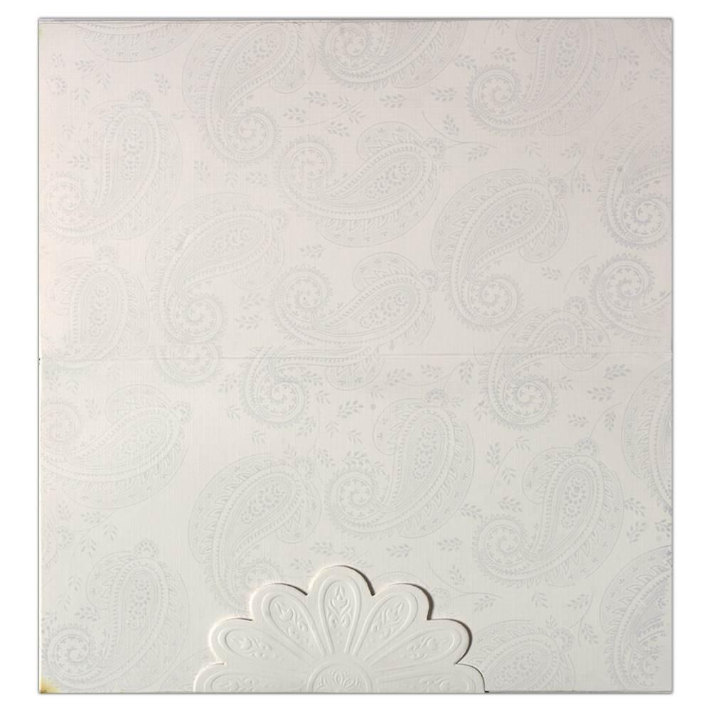 Marvelous White Shading With Wedding Invitation Card - KNK2552