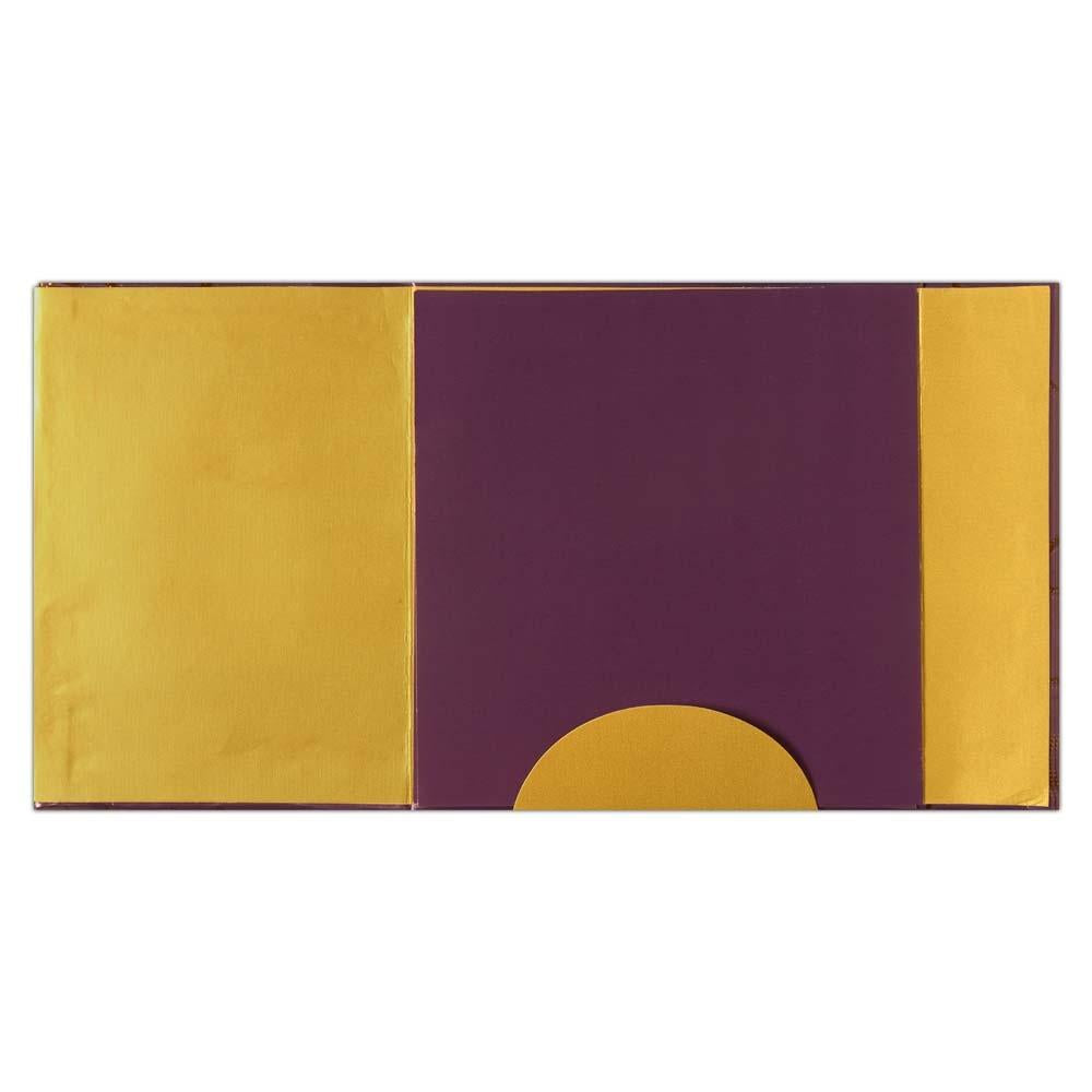 Invitation Card - Royal Purple Invitation Card-KNK2646