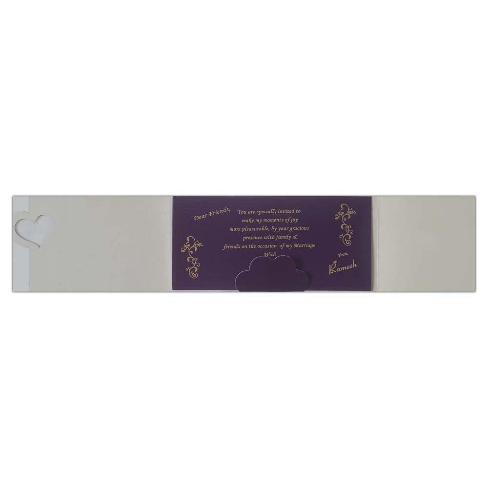 Invitation Card - Golden Hearts Invitation card-KNK3075